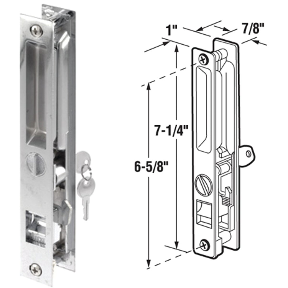 SLIDING DOOR HANDLE SET - 141975 by Prime Line Products