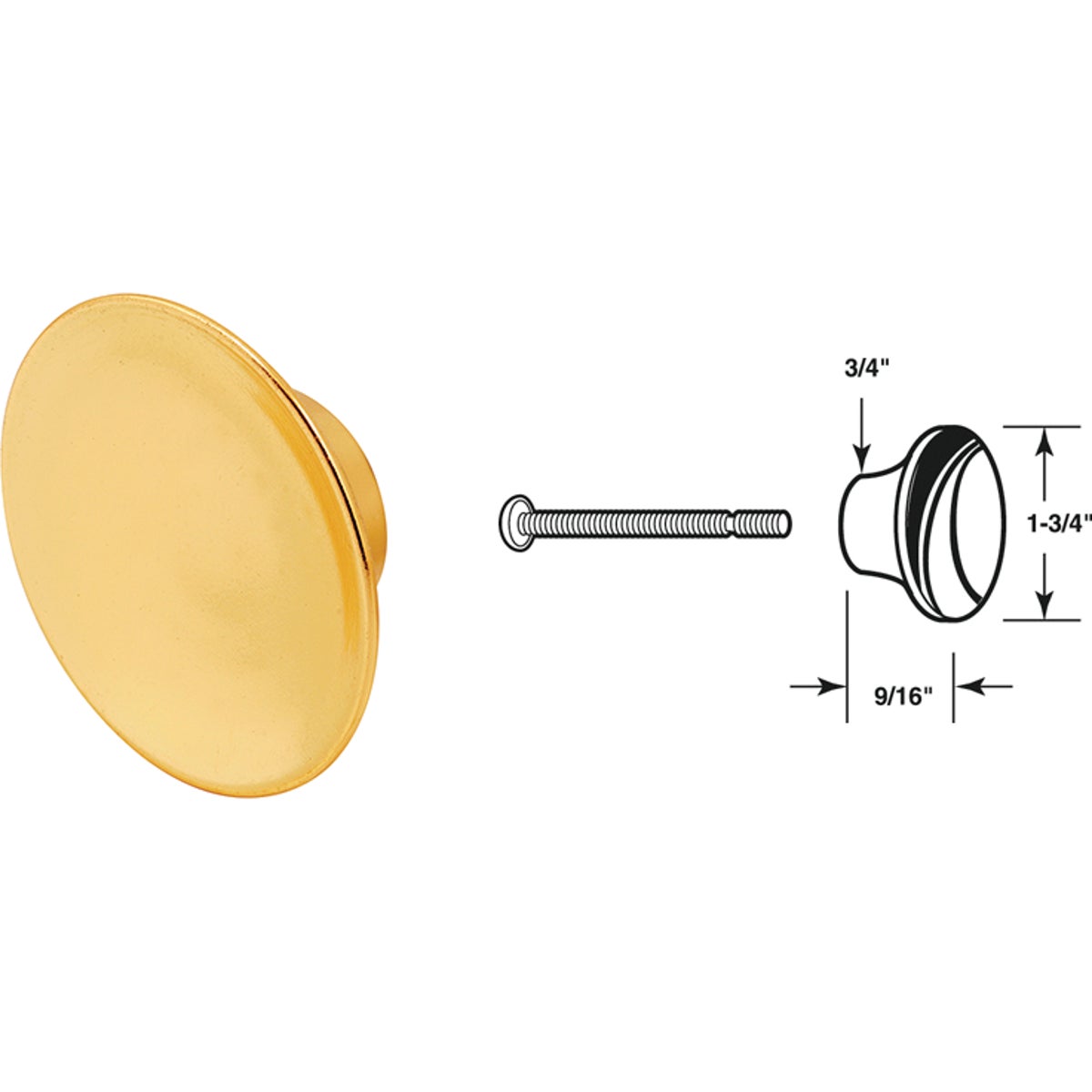 BI-FOLD DOOR KNOB PULL - 161903 by Prime Line Products