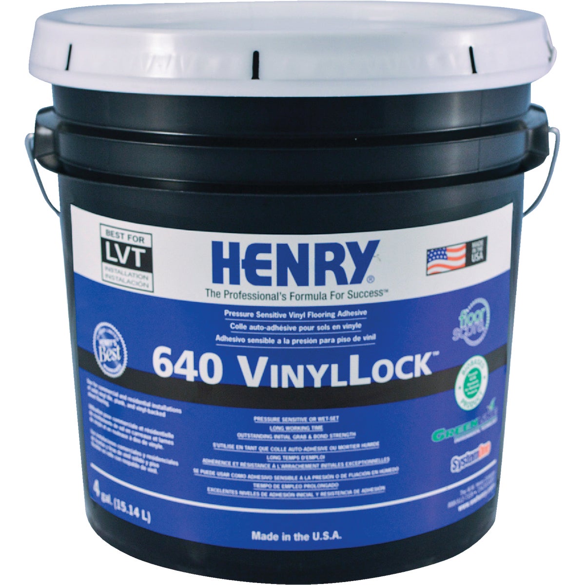 4GL VNYL LCK PS ADHESIVE - 12179 by Henry W W Company