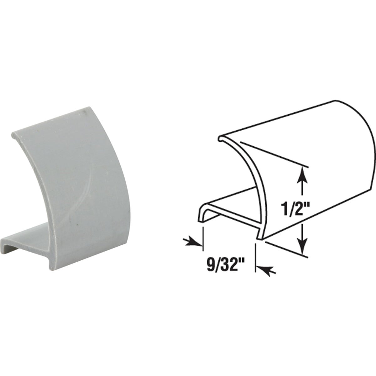 72" GRAY RIGID SPLINE - P8047 by Prime Line Products