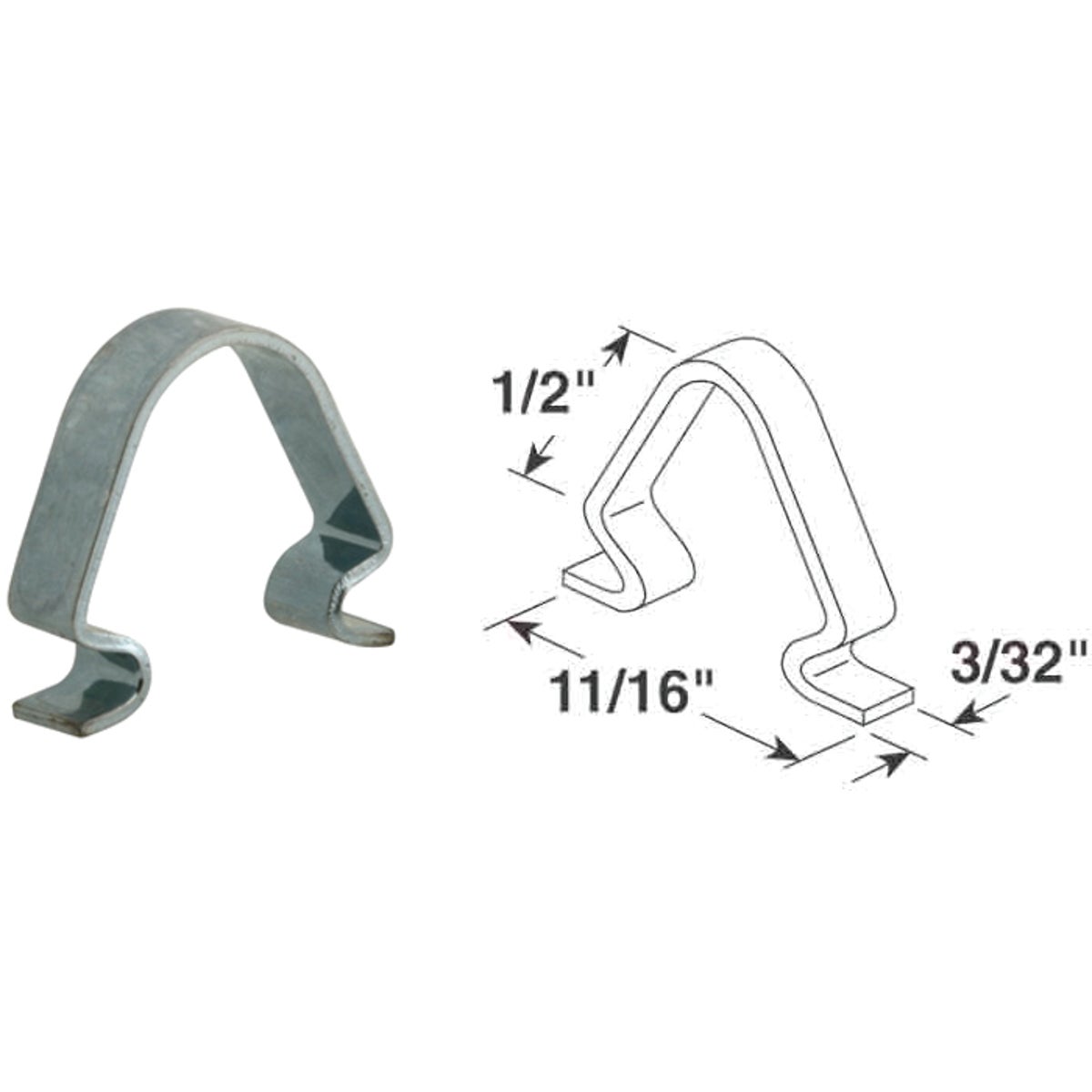 5/8X11/16X3/32 INSR CLIP - PL14875 by Prime Line Products
