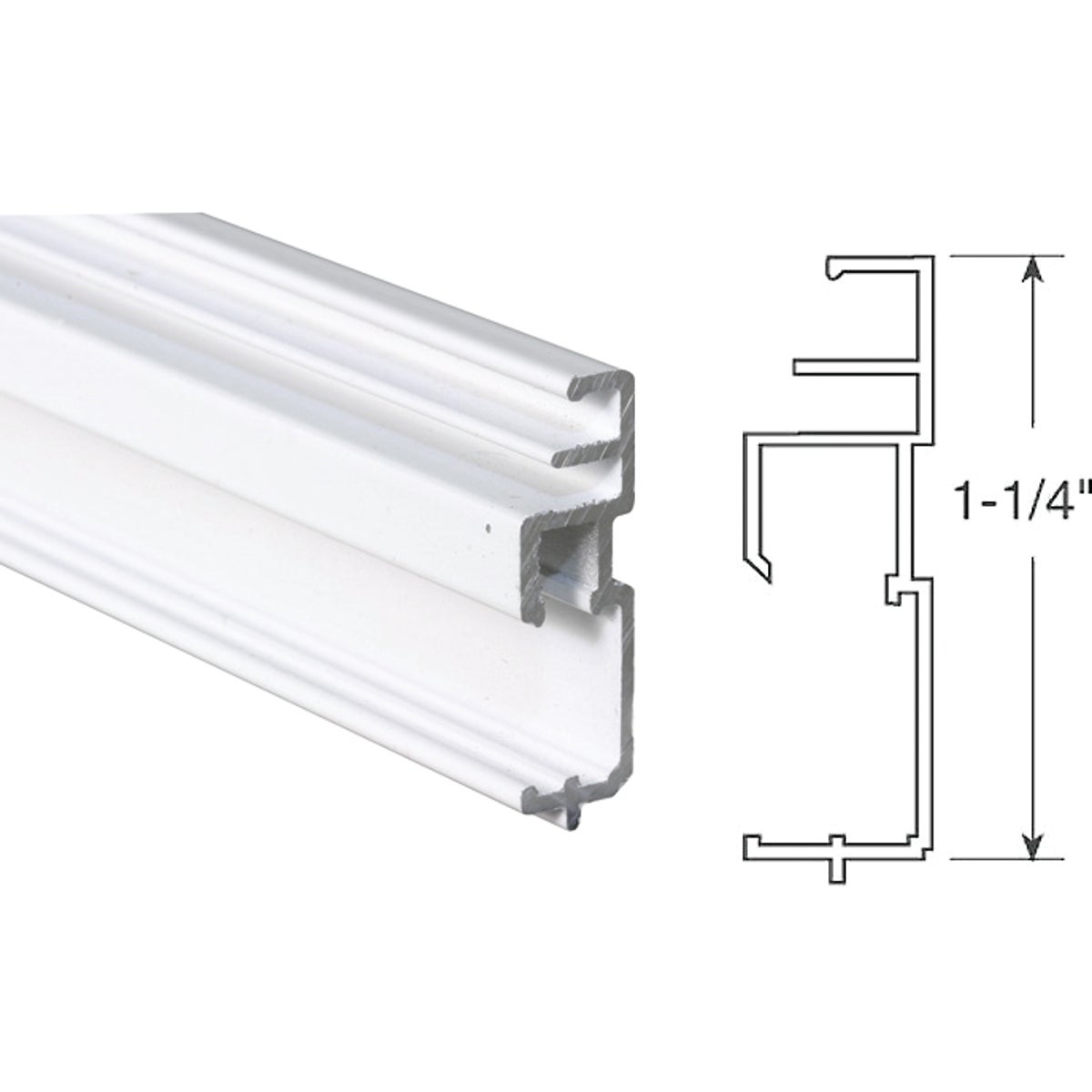 1-1/4WHT BTM TT SC FRAME - PL14206 by Prime Line Products