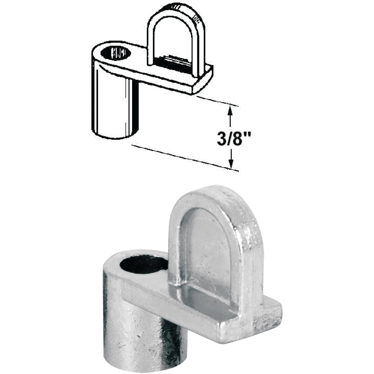 3/8" DIECAST SCREEN CLIP - PL7736 by Prime Line Products