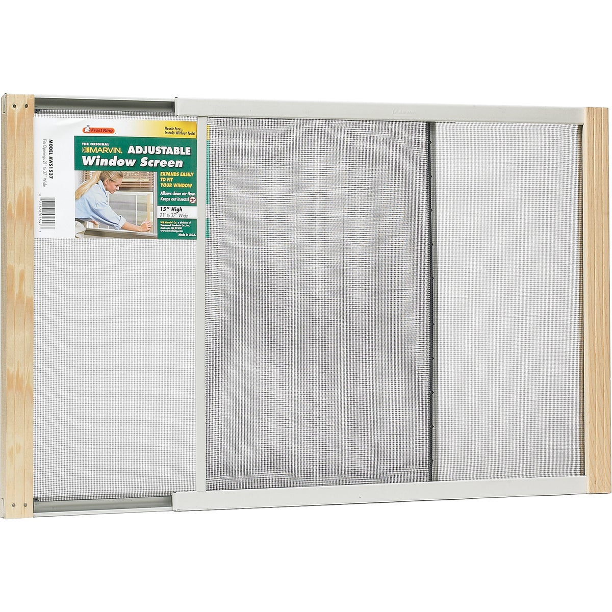 ADJUSTABLE WINDOW SCREEN - AWS1537 by Thermwell Prods Co