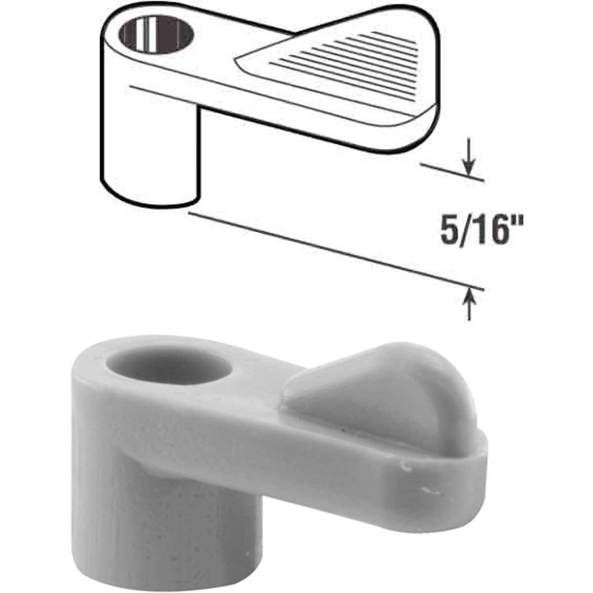 5/16" GRAY SCREEN CLIP - PL7741 by Prime Line Products