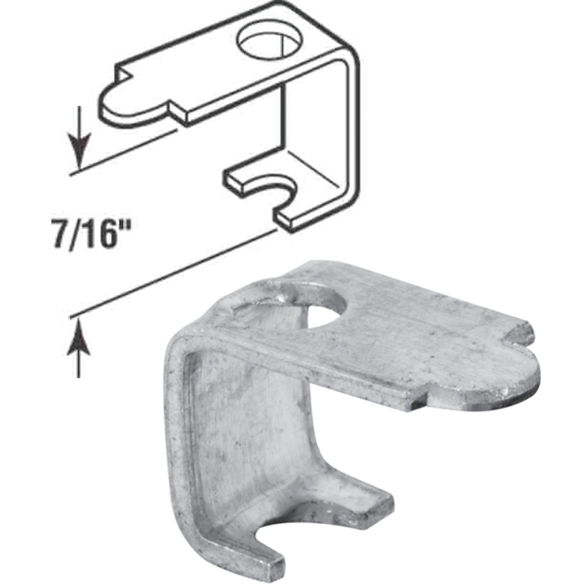 7/16" ALUM SCREEN CLIP - PL7746 by Prime Line Products