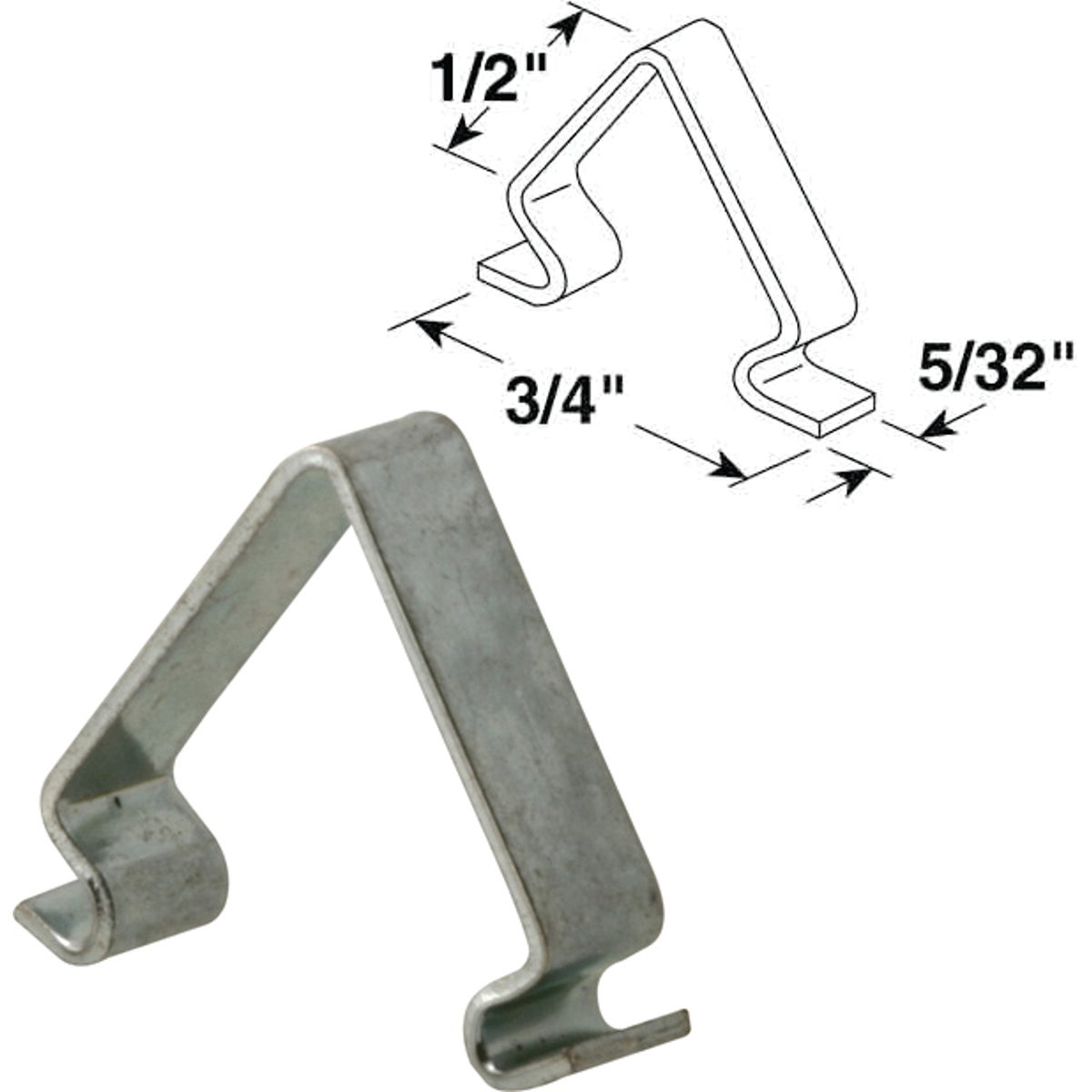 1/2X3/4X5/32 INSERT CLIP - PL14863 by Prime Line Products