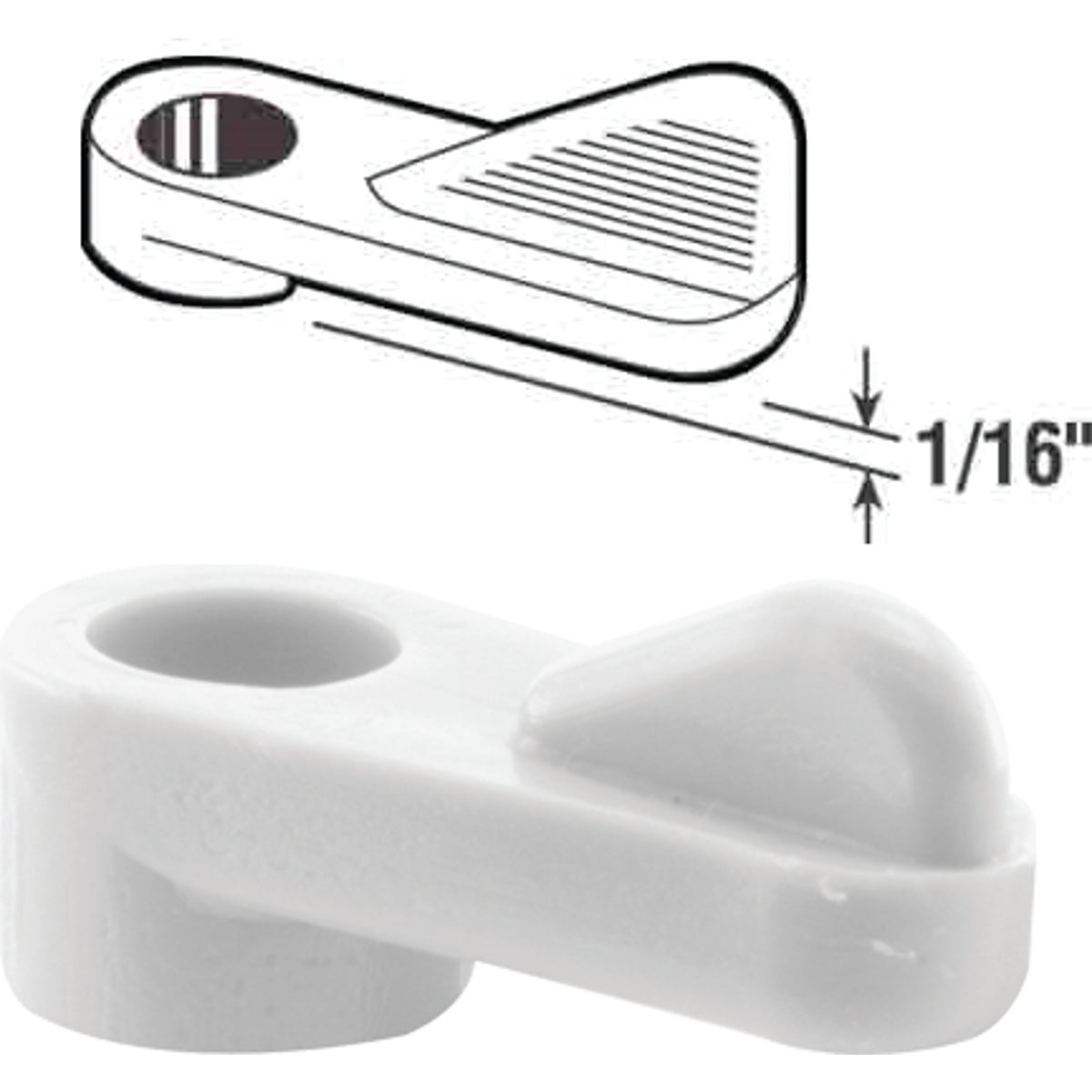 1/16" WHT SCREEN CLIPS - PL7909 by Prime Line Products