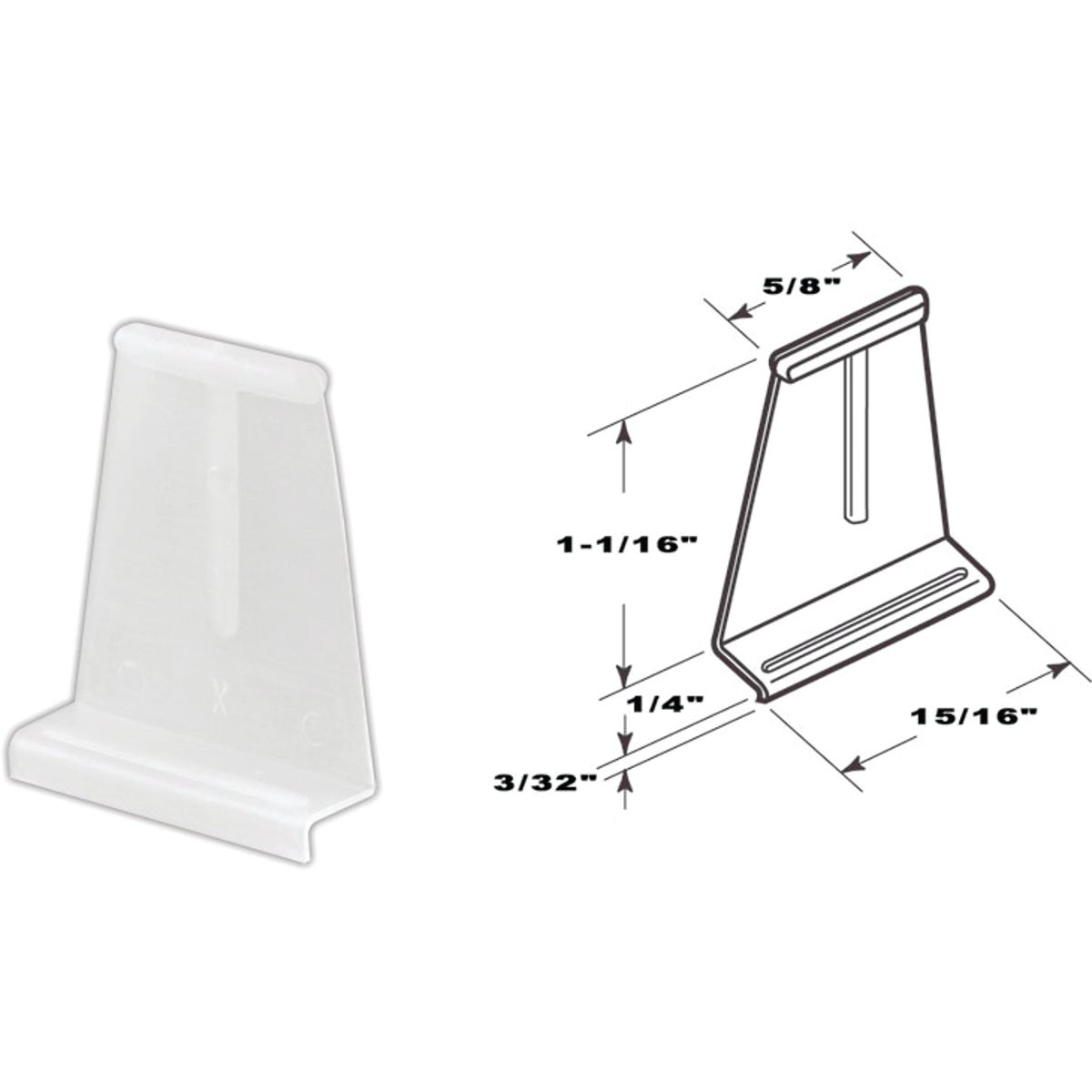 6PK WHT SPL CHN PULL TAB - PL7756 by Prime Line Products
