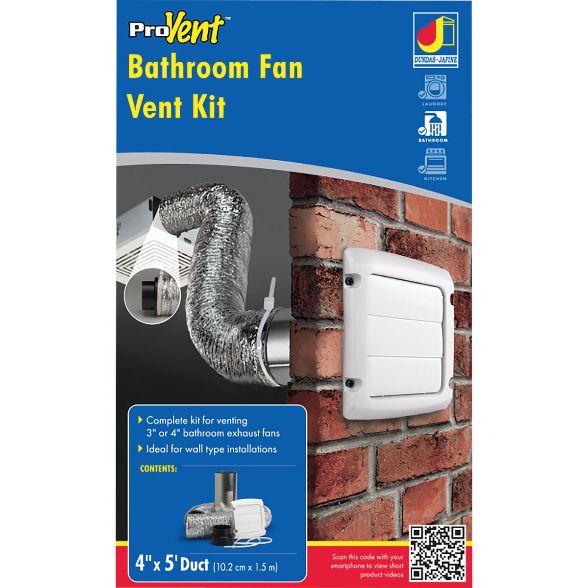 BATHROOM WALL VENT KIT - EXWTZW by Dundas Jafine