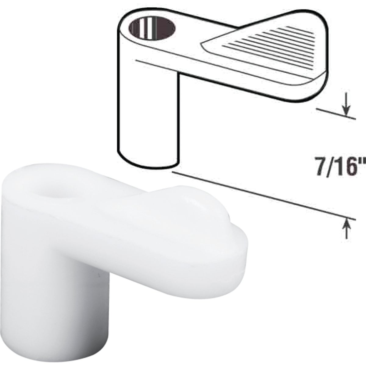 7/16" WHT SCREEN CLIP - PL7775 by Prime Line Products