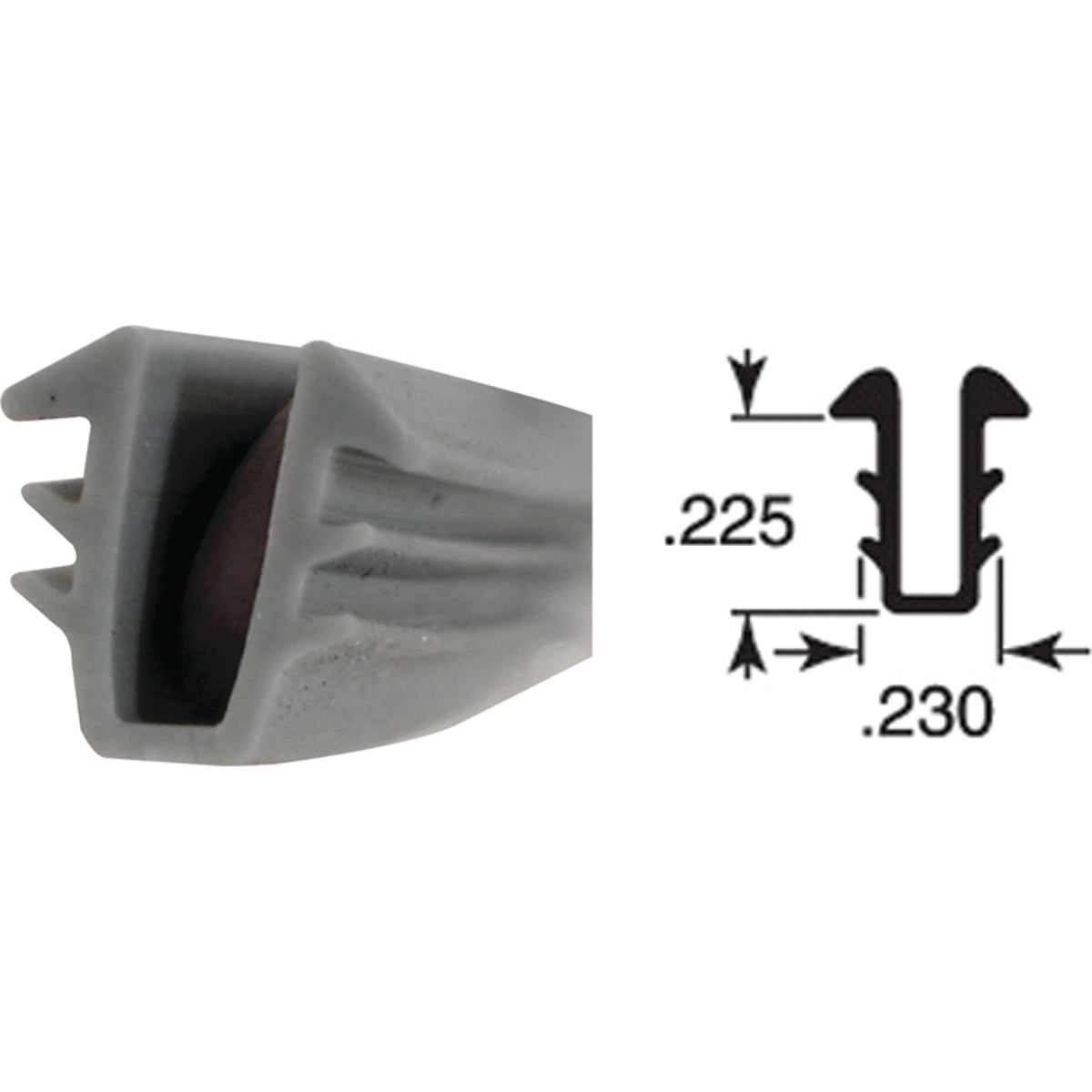 9/32X5/32X200 U-CHANNEL - P7732 by Prime Line Products