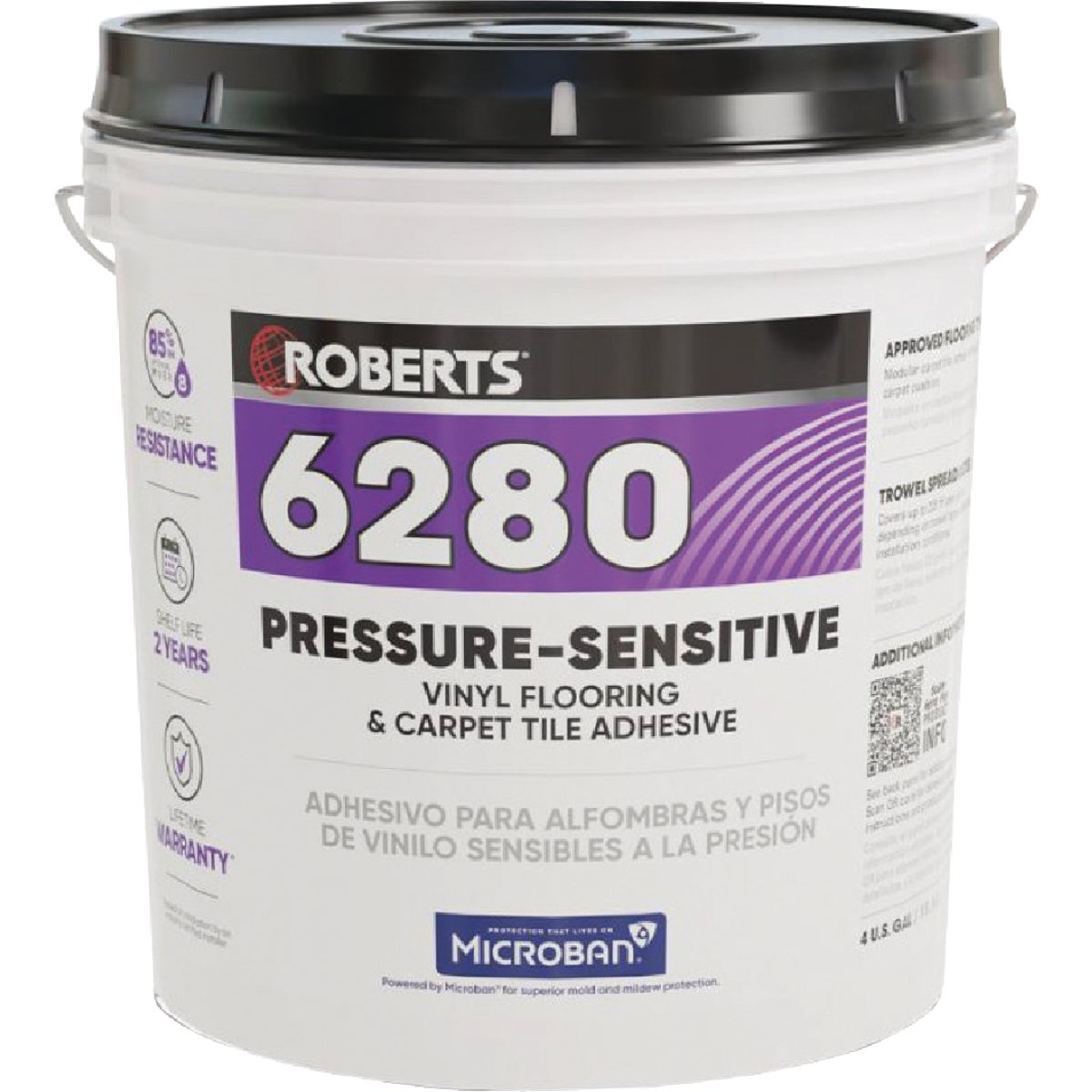 4GAL PRESS SENS ADHESIVE - R6280-4 by Qep Co Inc Roberts