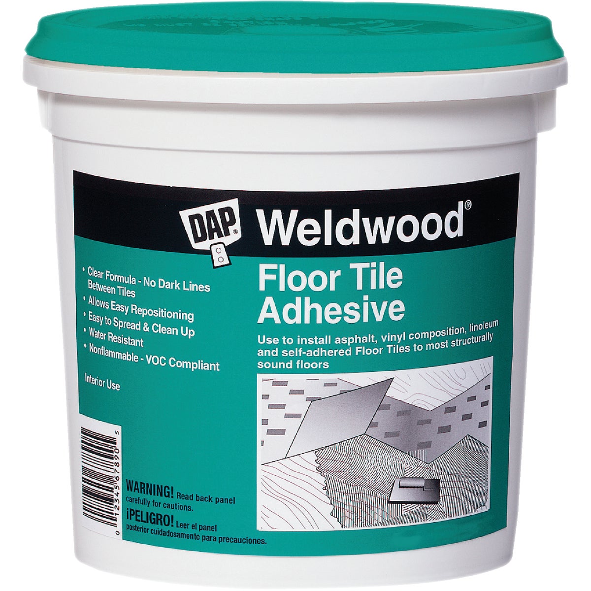 QT FLOOR TILE ADHESIVE - 00136 by Dap Inc