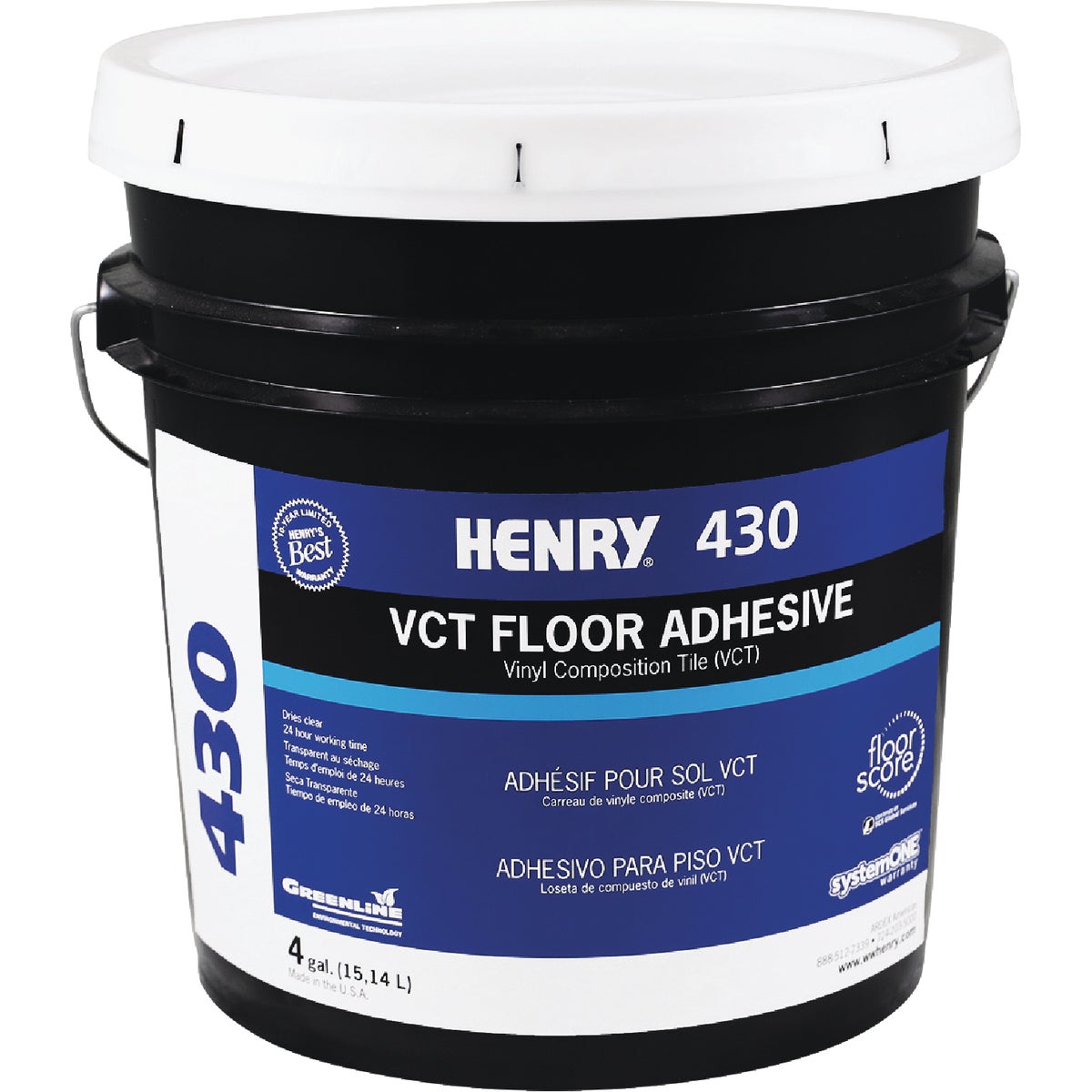 4GL H430 VCT TL ADHESIVE - 12102 by Henry W W Company
