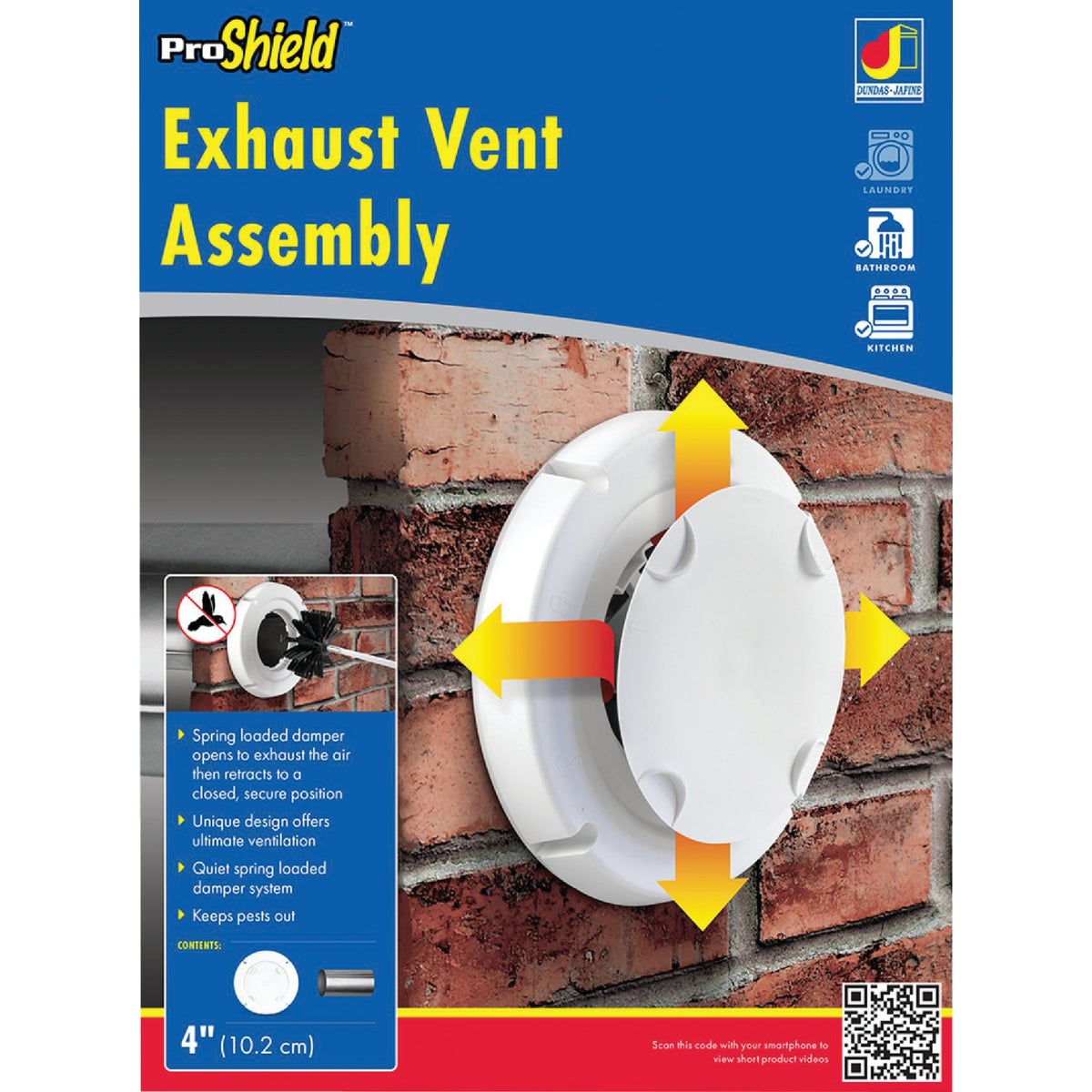 WHT PROSHIELD VENT HOOD - BPSH4WZW by Dundas Jafine