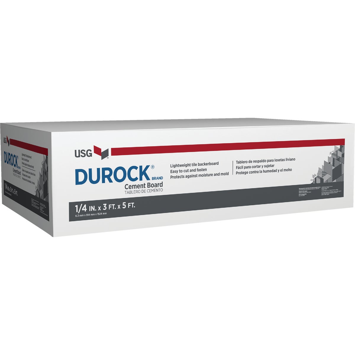 1/4X3X5 DURCK CMNT BOARD - 170219 by U S Gypsum