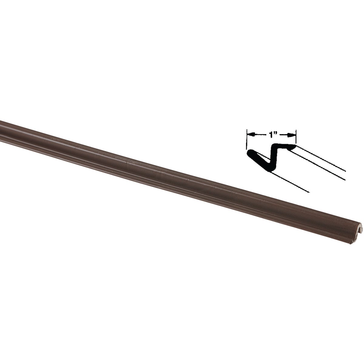 1"X7' BROWN DOOR SEAL - DS7B/25 by Thermwell Prods Co