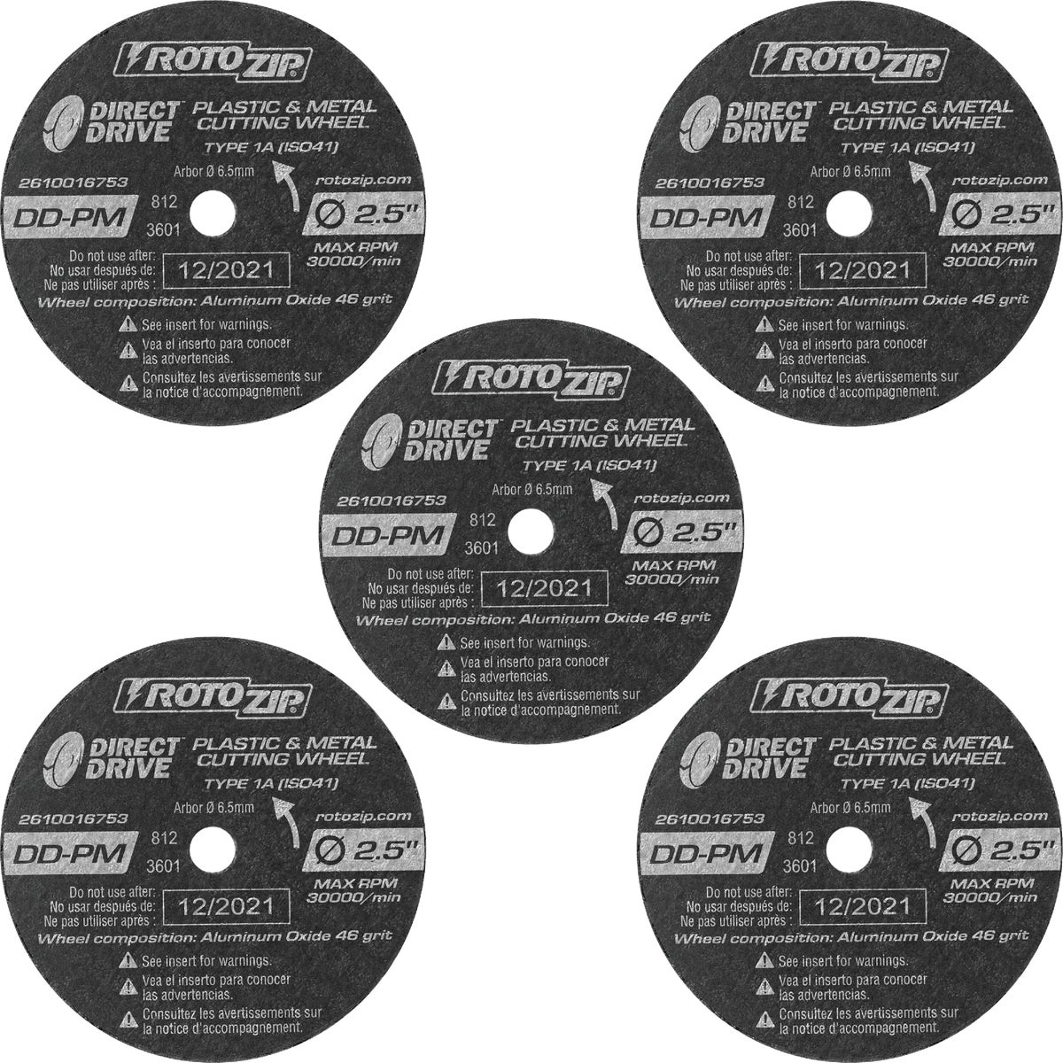 5PK METAL WHEEL - DD-PM5 by Rotozip Tool Corp