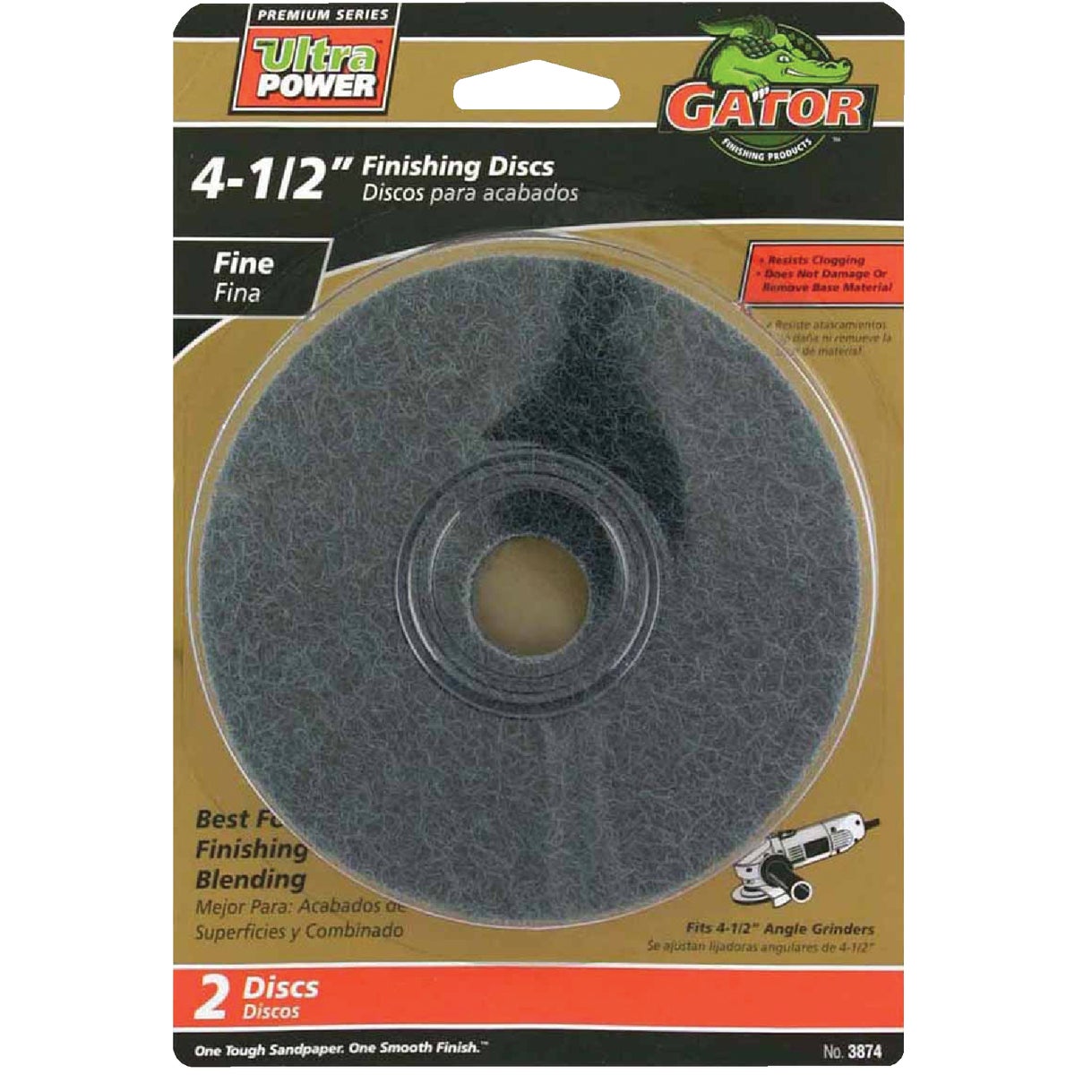2PK 4-1/2" FINE DISC - 3874 by Ali Industries Inc