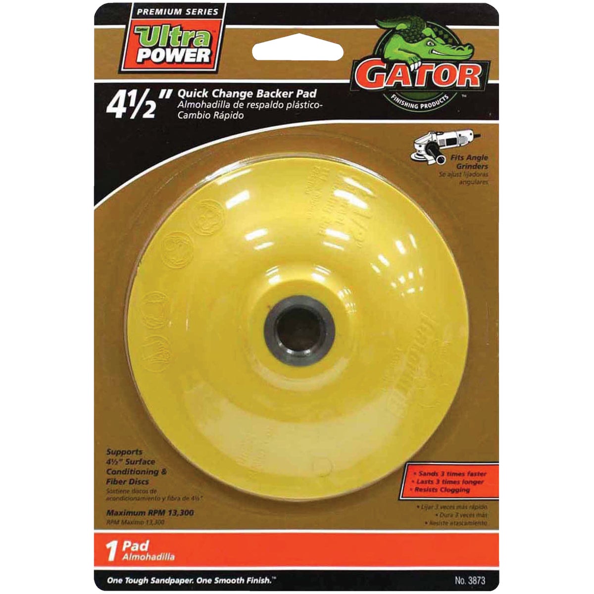 4-1/2" QC BACKER PAD - 3873 by Ali Industries Inc