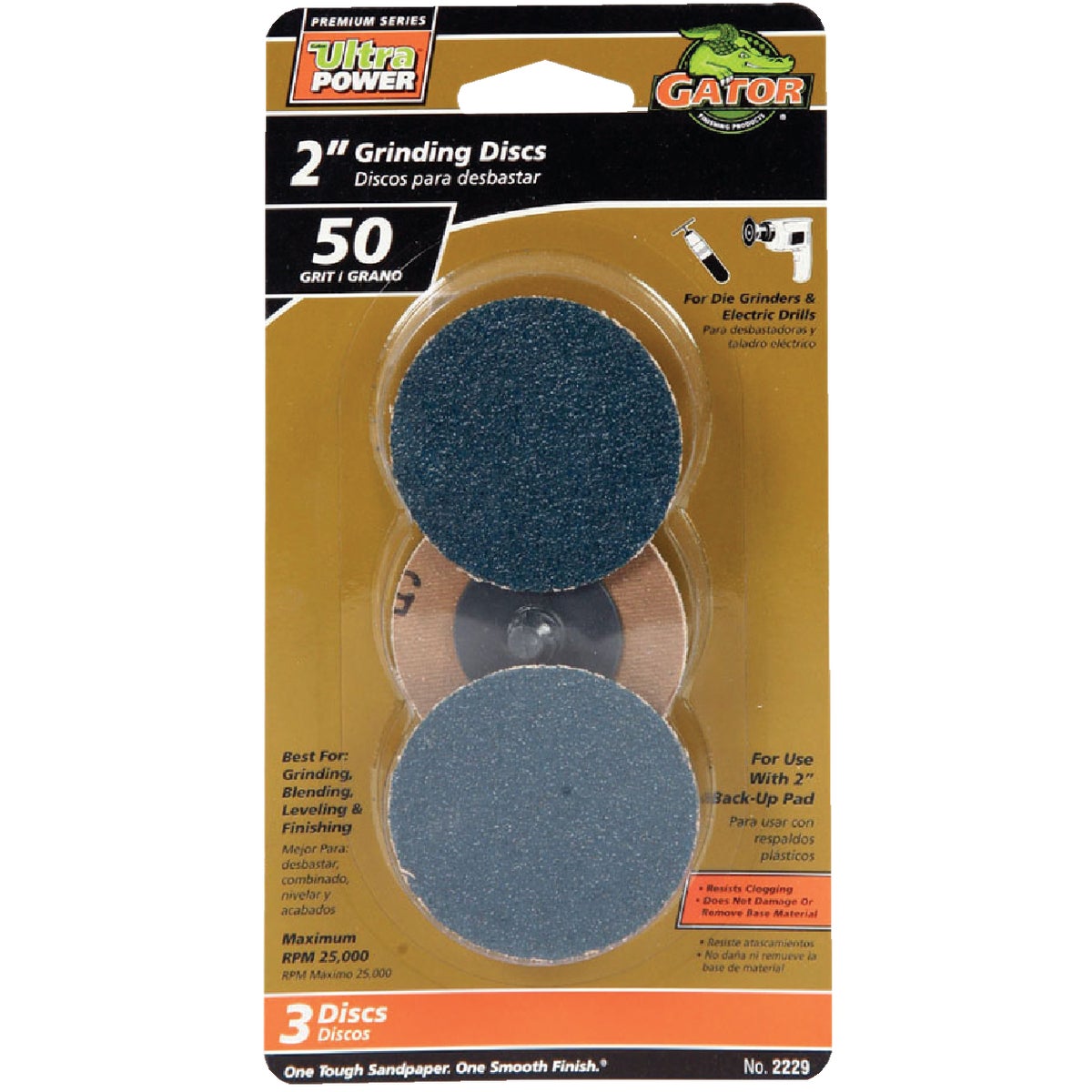 2" 50 GR GRINDING DISC - 2229 by Ali Industries Inc