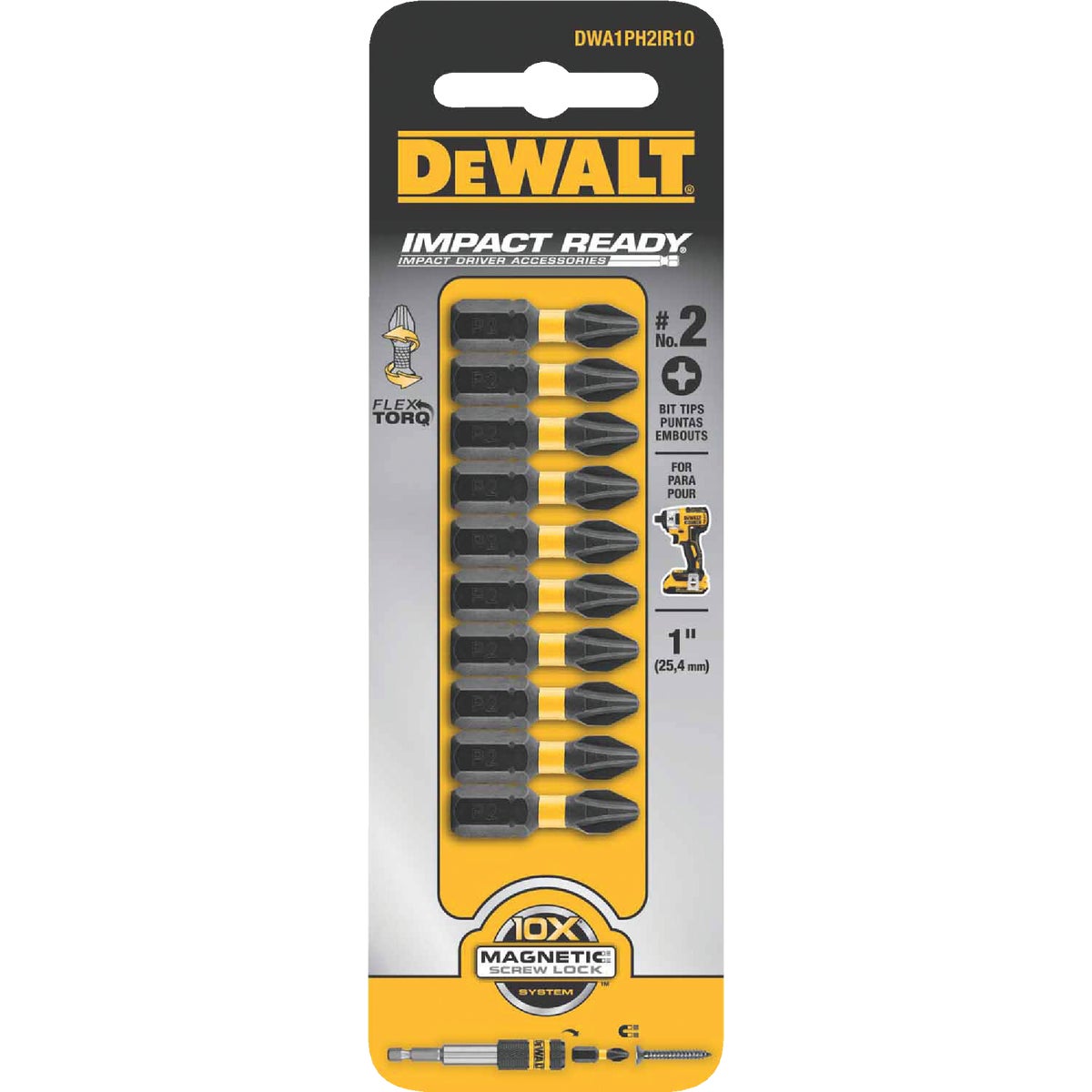 #2 IMPACT READY BIT - DW2002IR10 by DeWalt