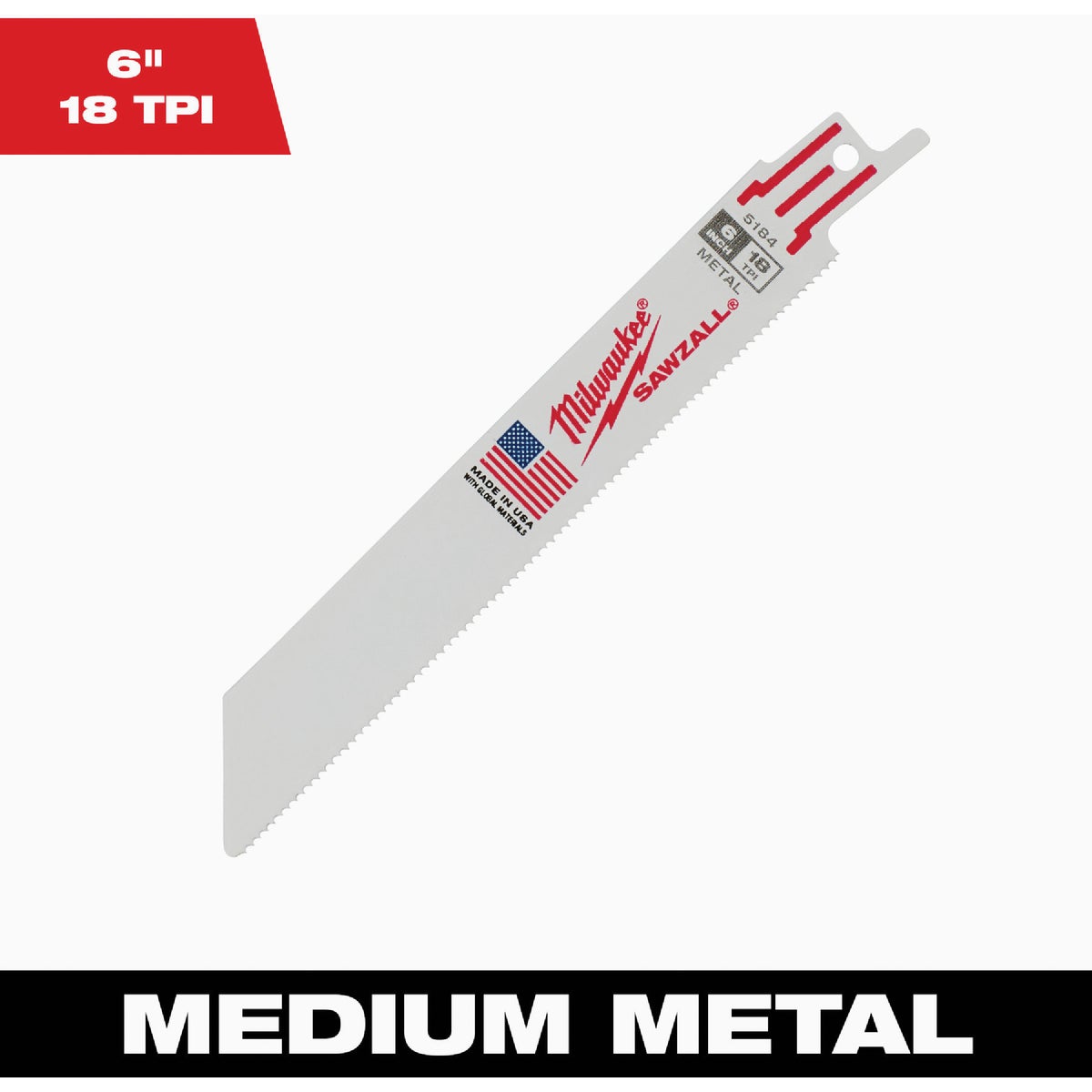 6" 18T SAWZALL BLADE - 48-01-2184 by Milwaukee Accessory