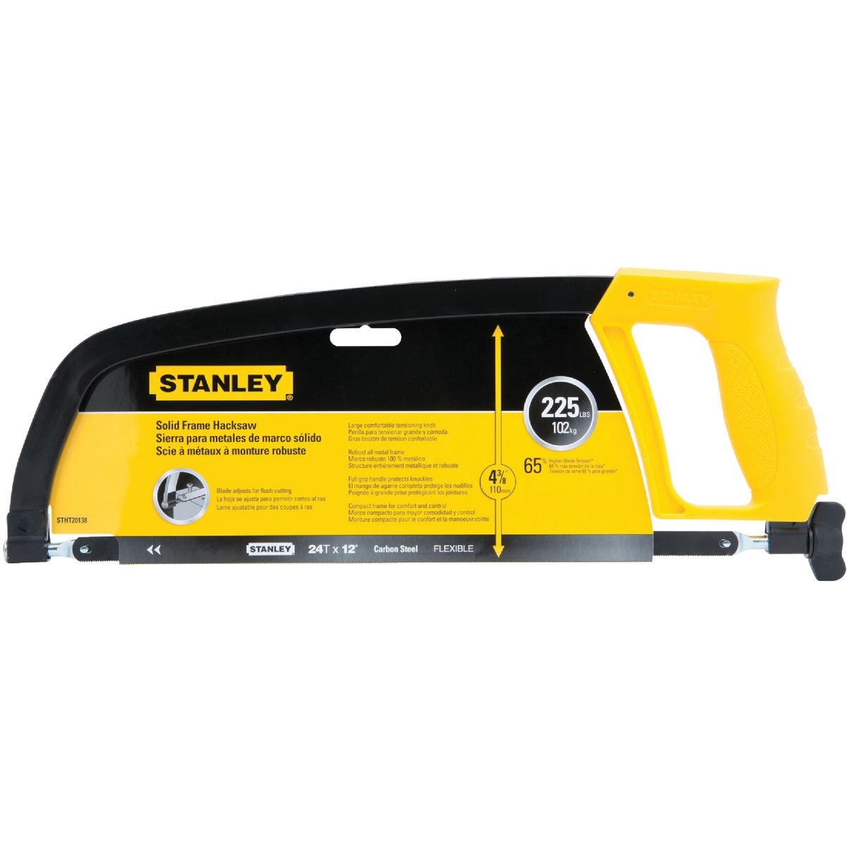 12" SOLID FRAME HACKSAW - STHT20138 by Stanley Tools