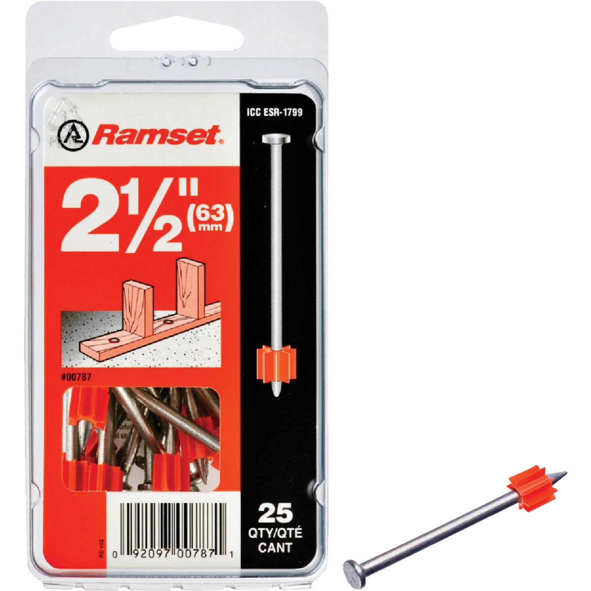 2-1/2" FASTENING PIN - 00787 by Itw Brands
