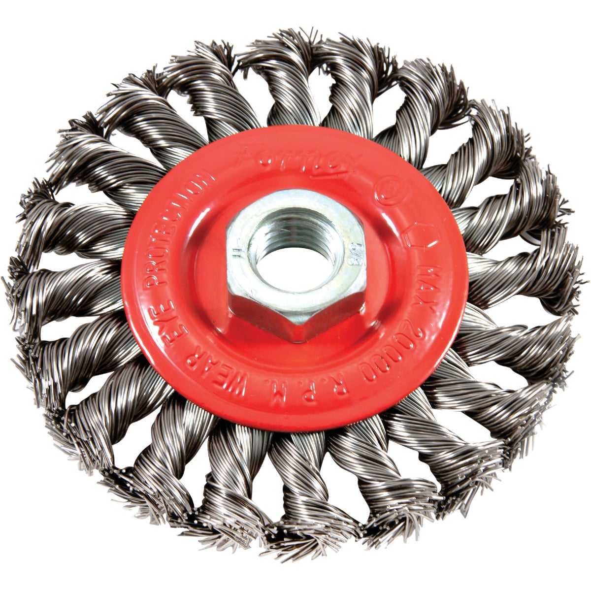 4" TWIST KNOT WIRE WHEEL - 72759 by Forney Industries