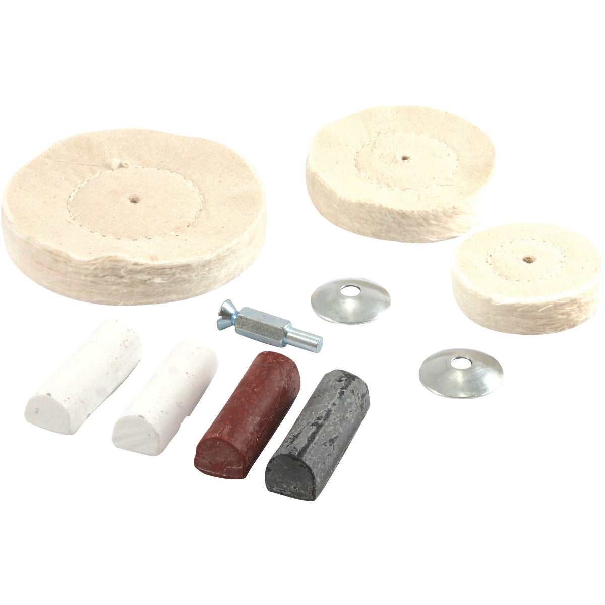 DRILL MTD BUFFING KIT - 72111 by Forney Industries