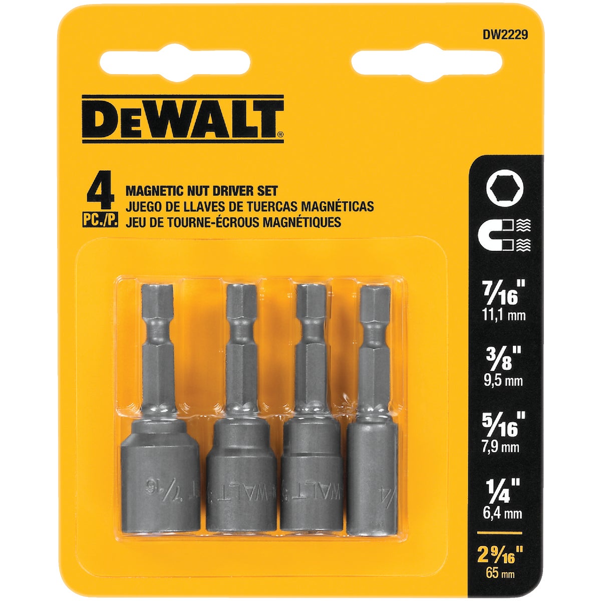 4 PACK NUTSETTER - DW2229 by DeWalt
