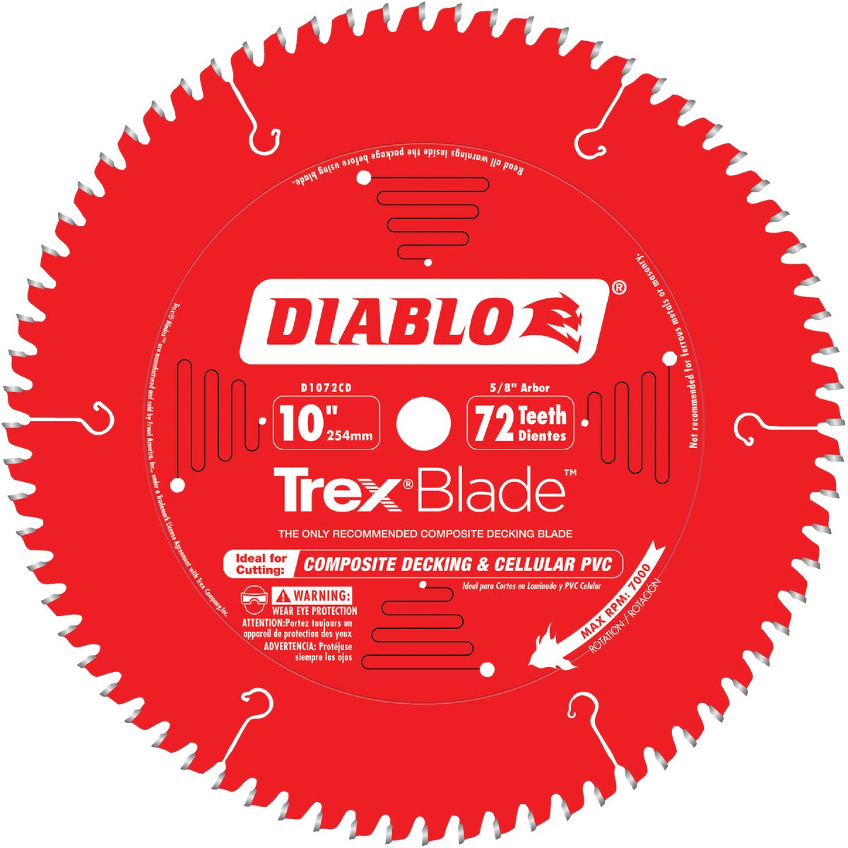 10" 72T COMP DECK BLADE - D1072CD by Freud Inc
