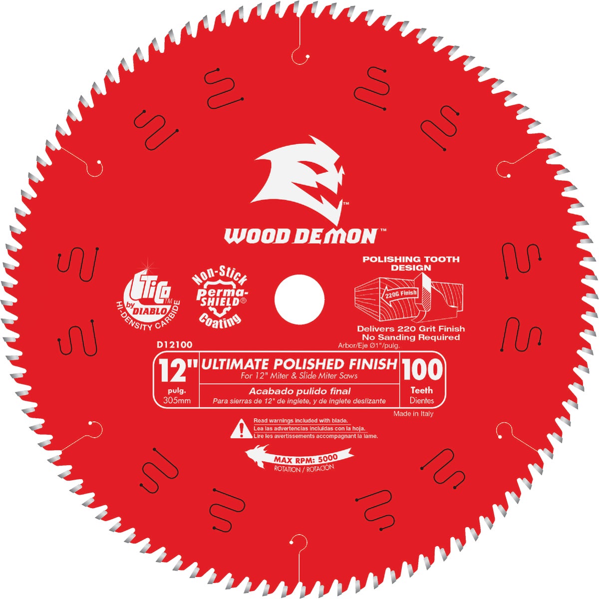 12" X 100T SAW BLADE - D12100X by Freud Inc