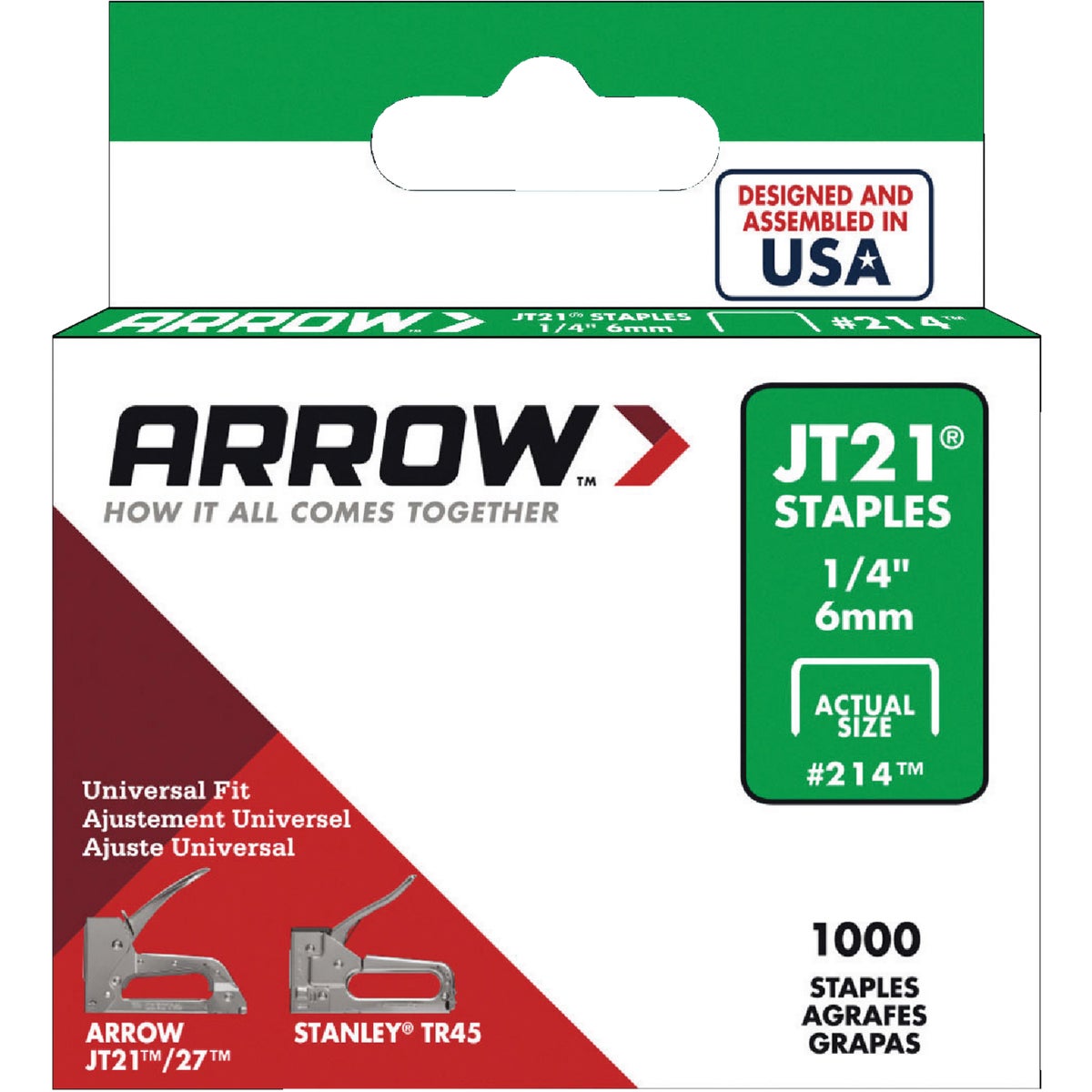 1/4" STAPLE - 214 by Arrow Fastener Co