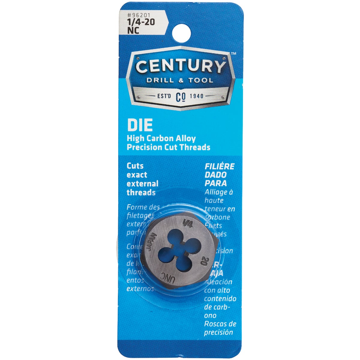 1/4X20 NC HEX DIE - 9420ZR by Irwin Industr Tool