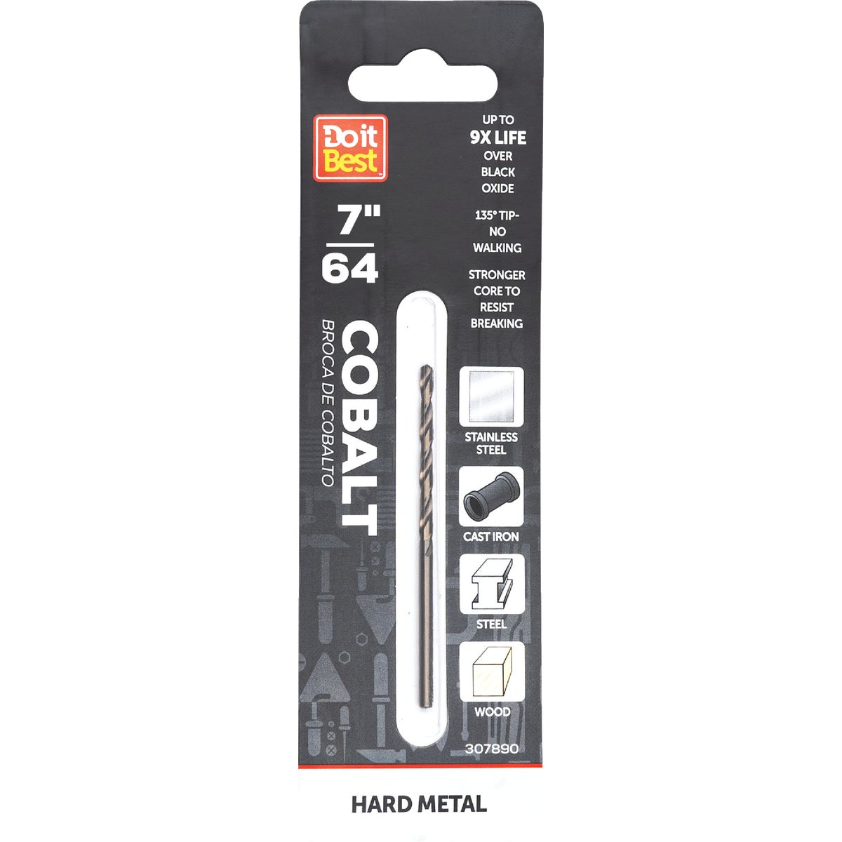 7/64" COBALT DRILL BIT - 248801DB by Mibro/gs