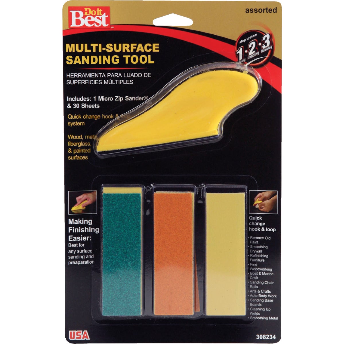 DETAIL ZIP SANDING KIT - 308234 by Ali Industries Inc