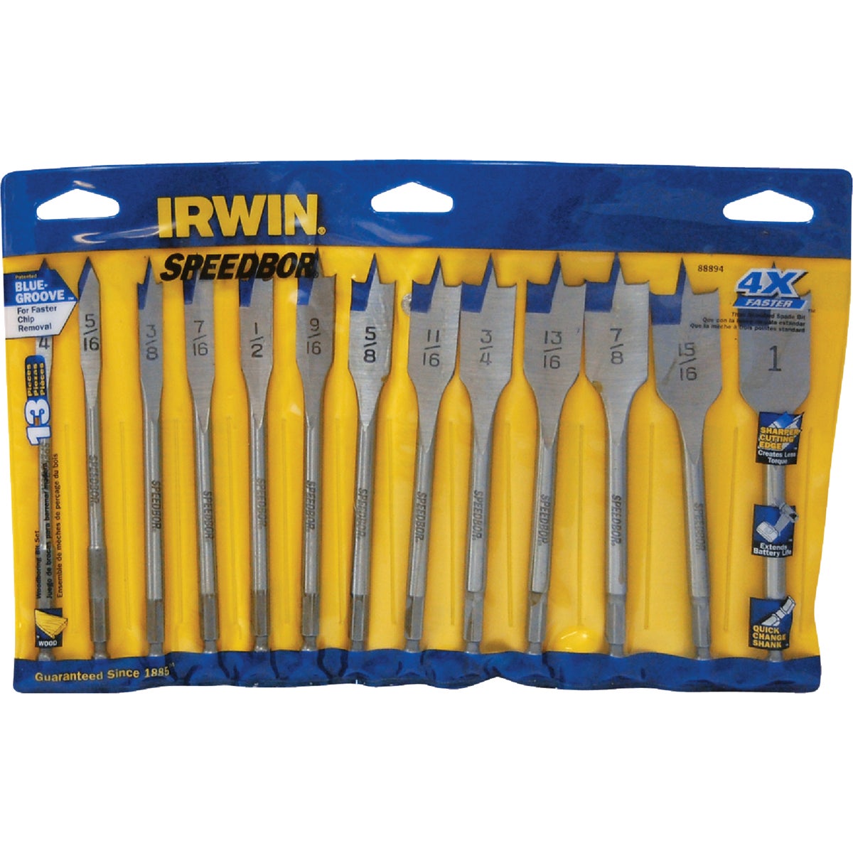 13PC 2000 BIT SET - 88894 by Irwin Industr Tool
