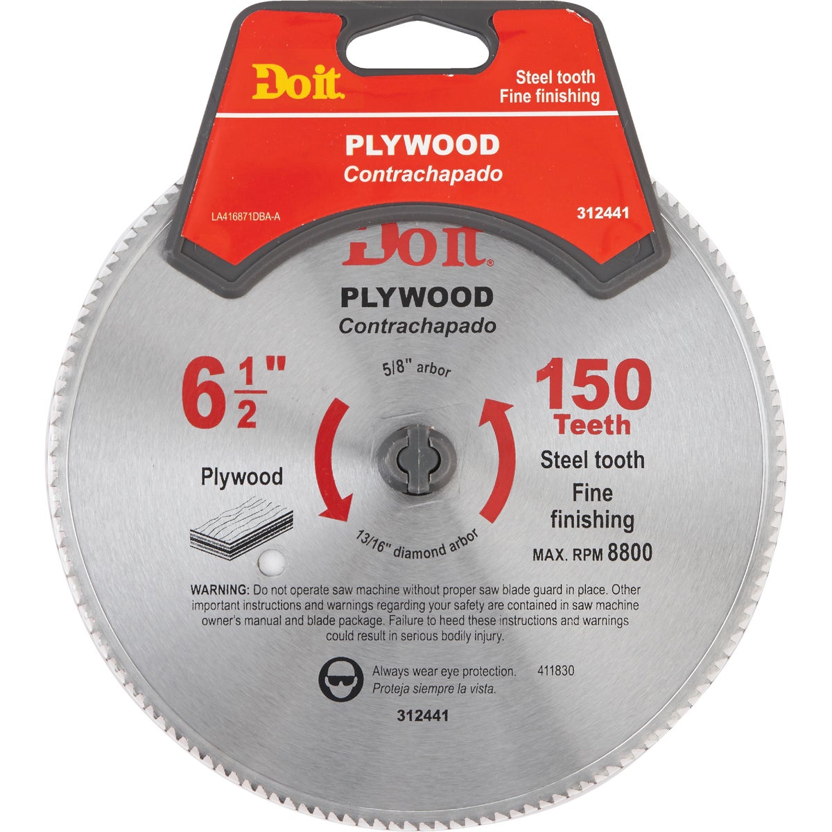 6-1/2" PLYWOOD BLADE - 416871DB by Mibro/gs