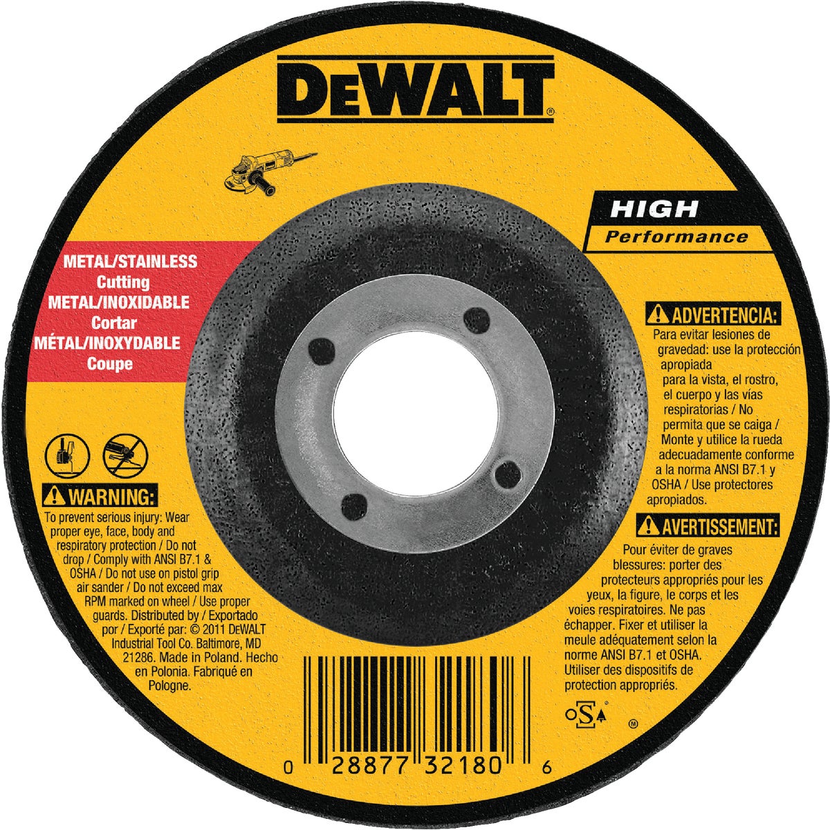 5" GRINDING WHEEL - DW8425 by DeWalt