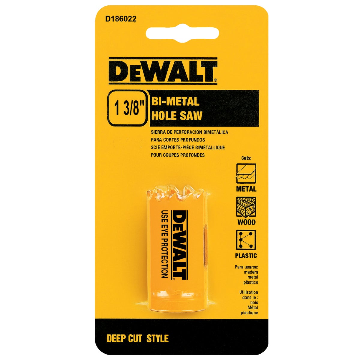 1-3/8" HOLE SAW - D180022 by DeWalt