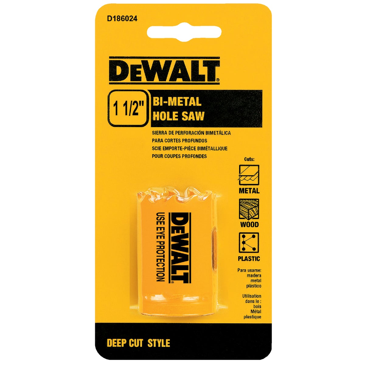 1-1/2" HOLE SAW - D180024 by DeWalt