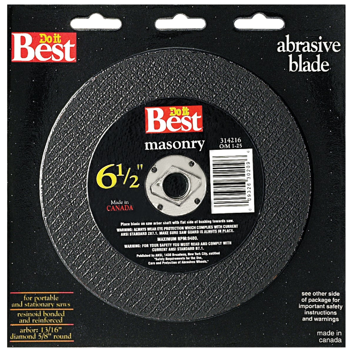 6-1/2" MASONRY BLADE - 971950DB by Mibro/gs