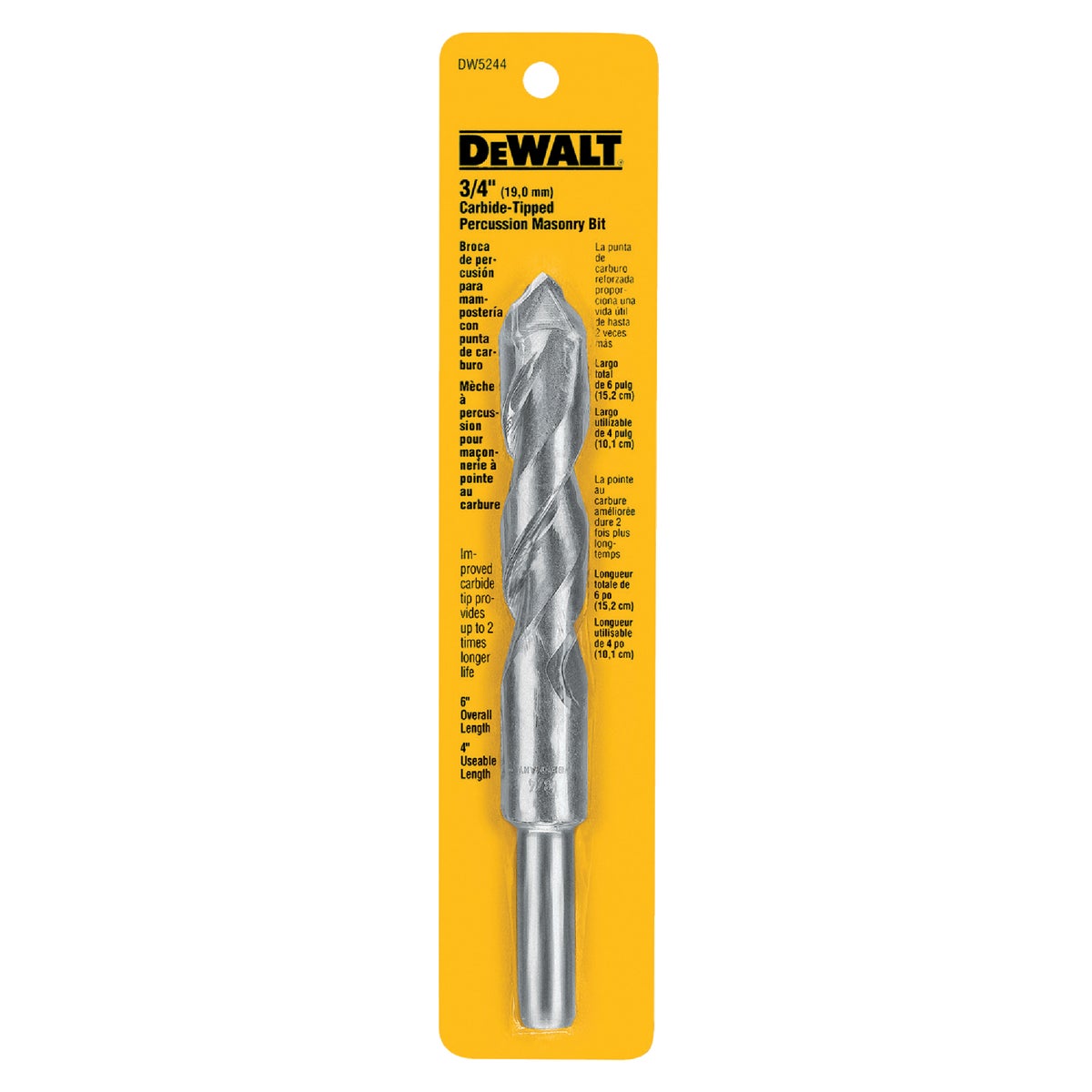 3/4X6 MASONRY DRILL BIT - DW5244 by DeWalt