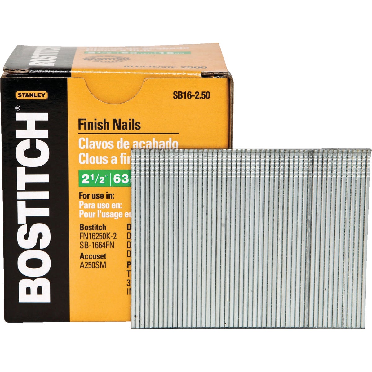 2-1/2" 16GA FINISH NAIL - SB16-2.50 by Stanley Bostitch