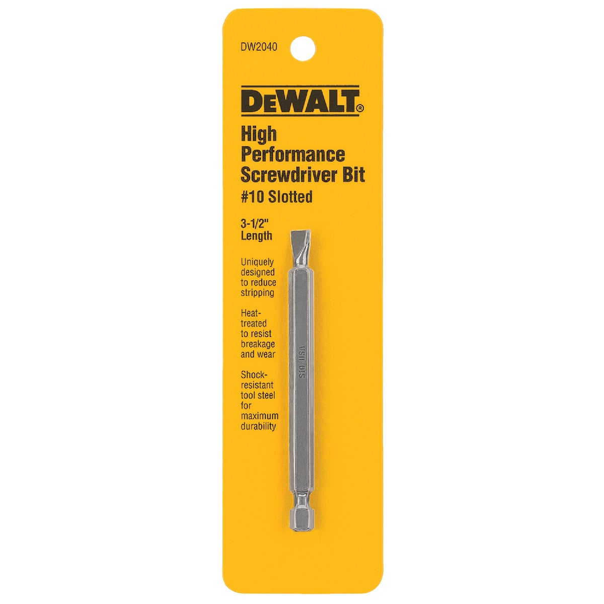 #10 3-1/2" SLOTTED BIT - DW2040 by DeWalt
