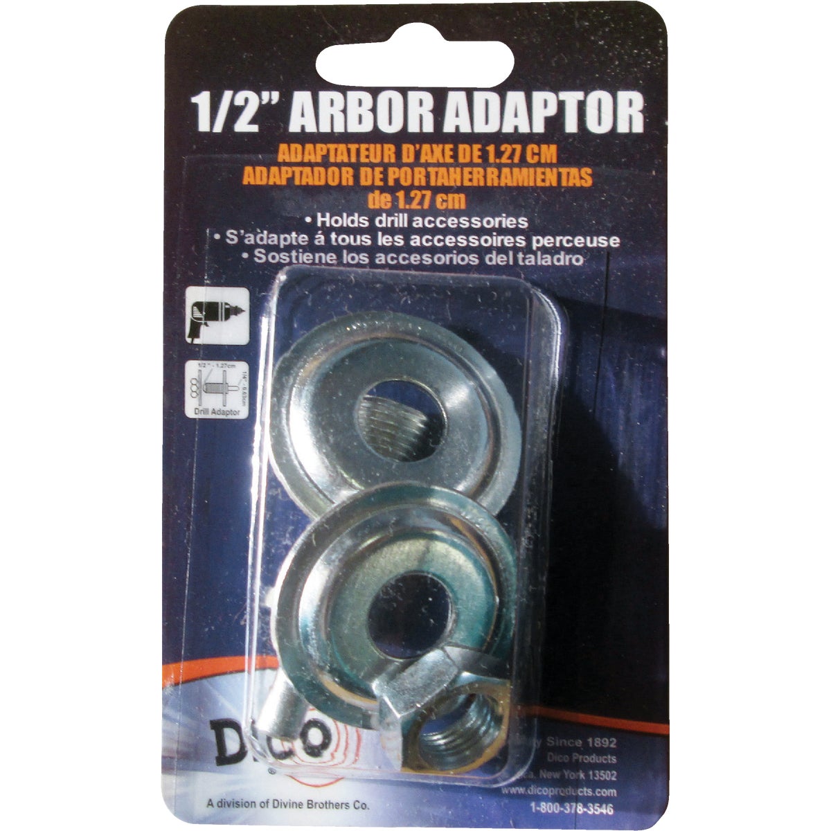 1/2" ARBOR ADAPTOR - 535 by Dico Products Corp