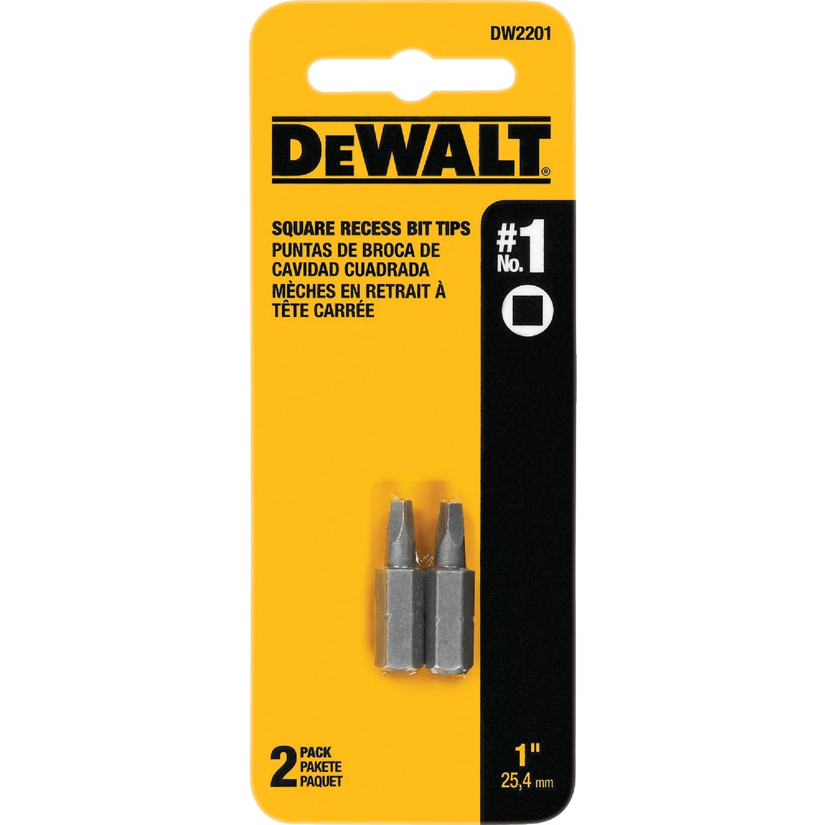 #1 1" SQUARE RECESS BIT - DW2201 by DeWalt